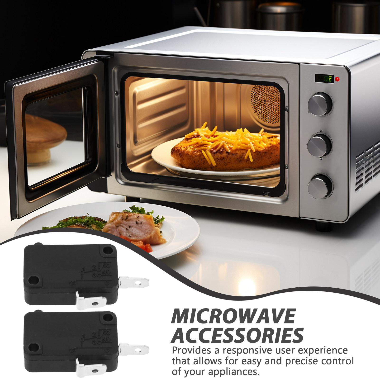 Home Appliances - 2 buah Sakelar Mikro 2-Pin, Normal