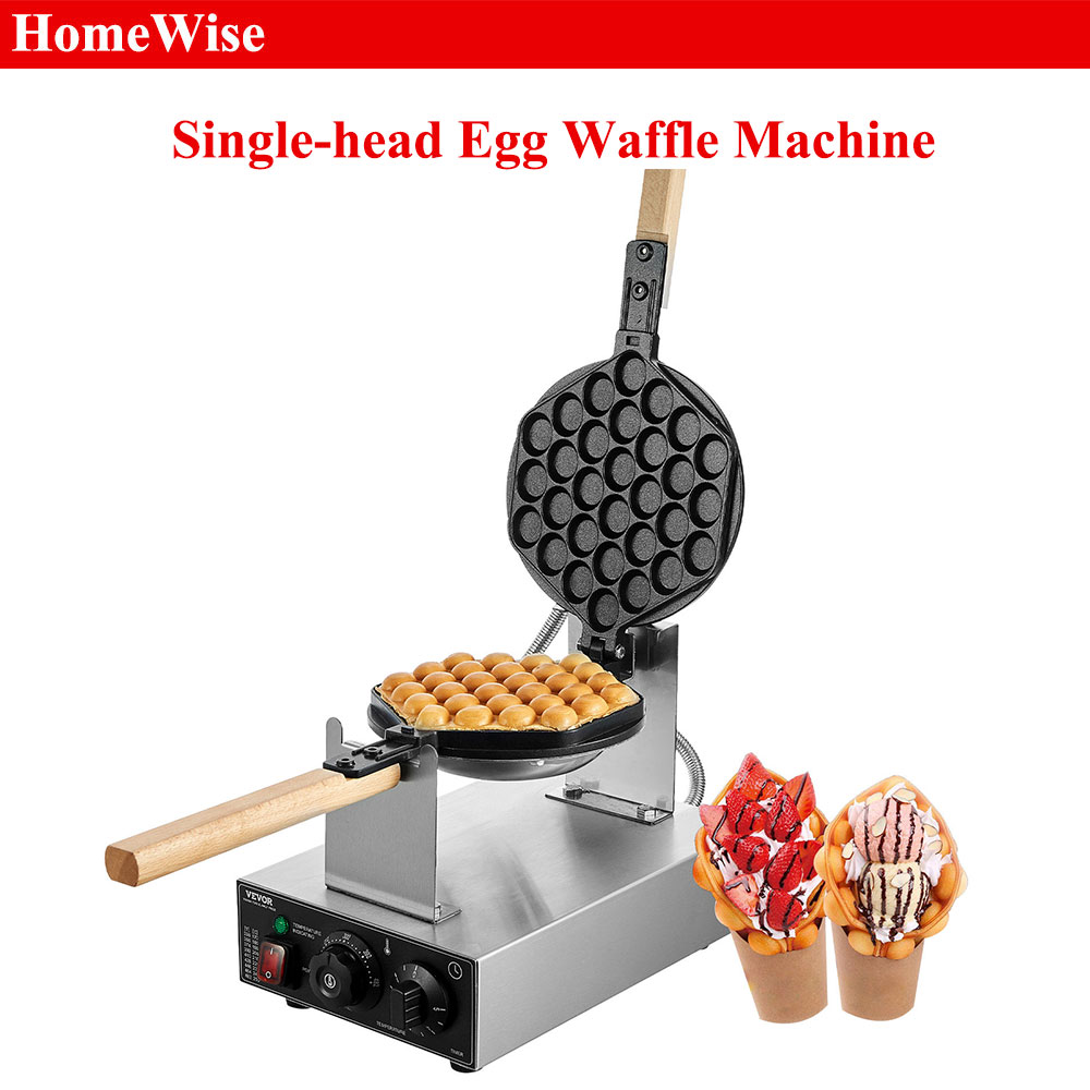 Mini Waffle Maker Machine - Pembuat Waffle Bubble Telur Komersial HomeWise