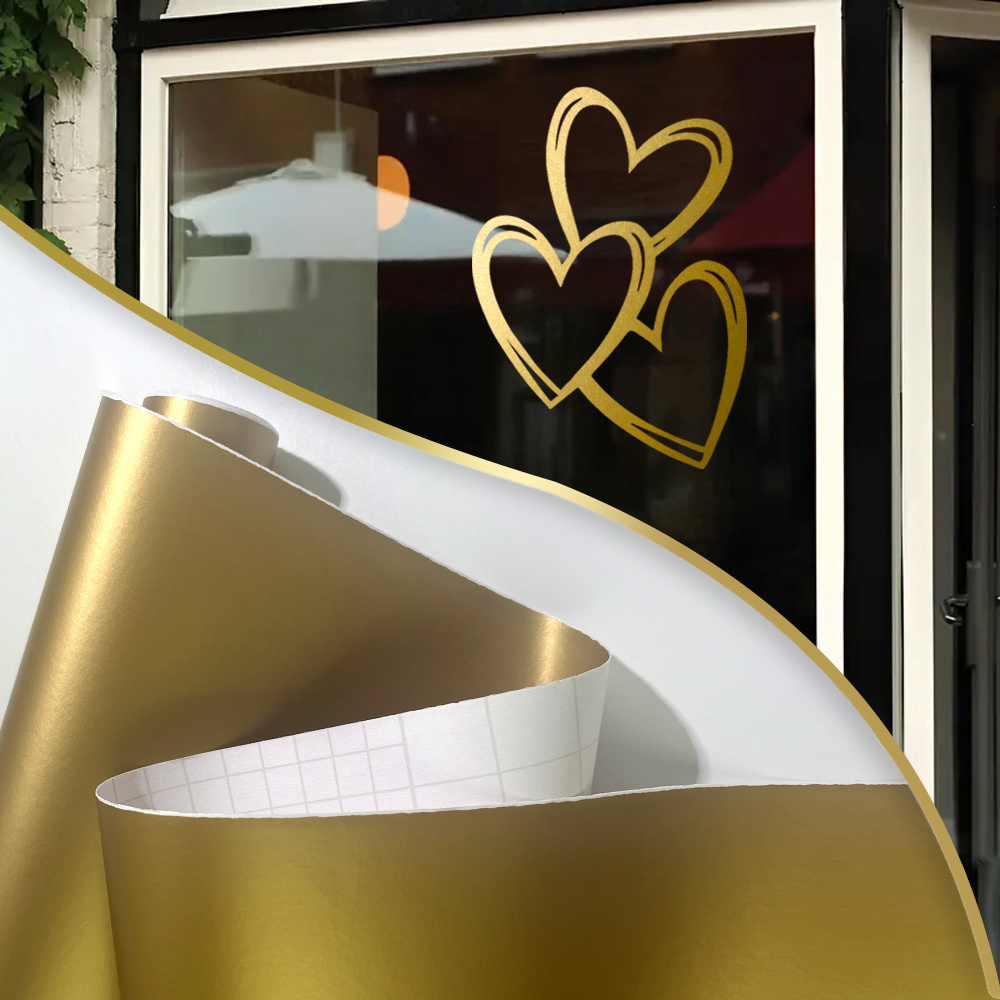 Home Appliances - 1Roll Stiker Vinyl Matte Gold Permanen