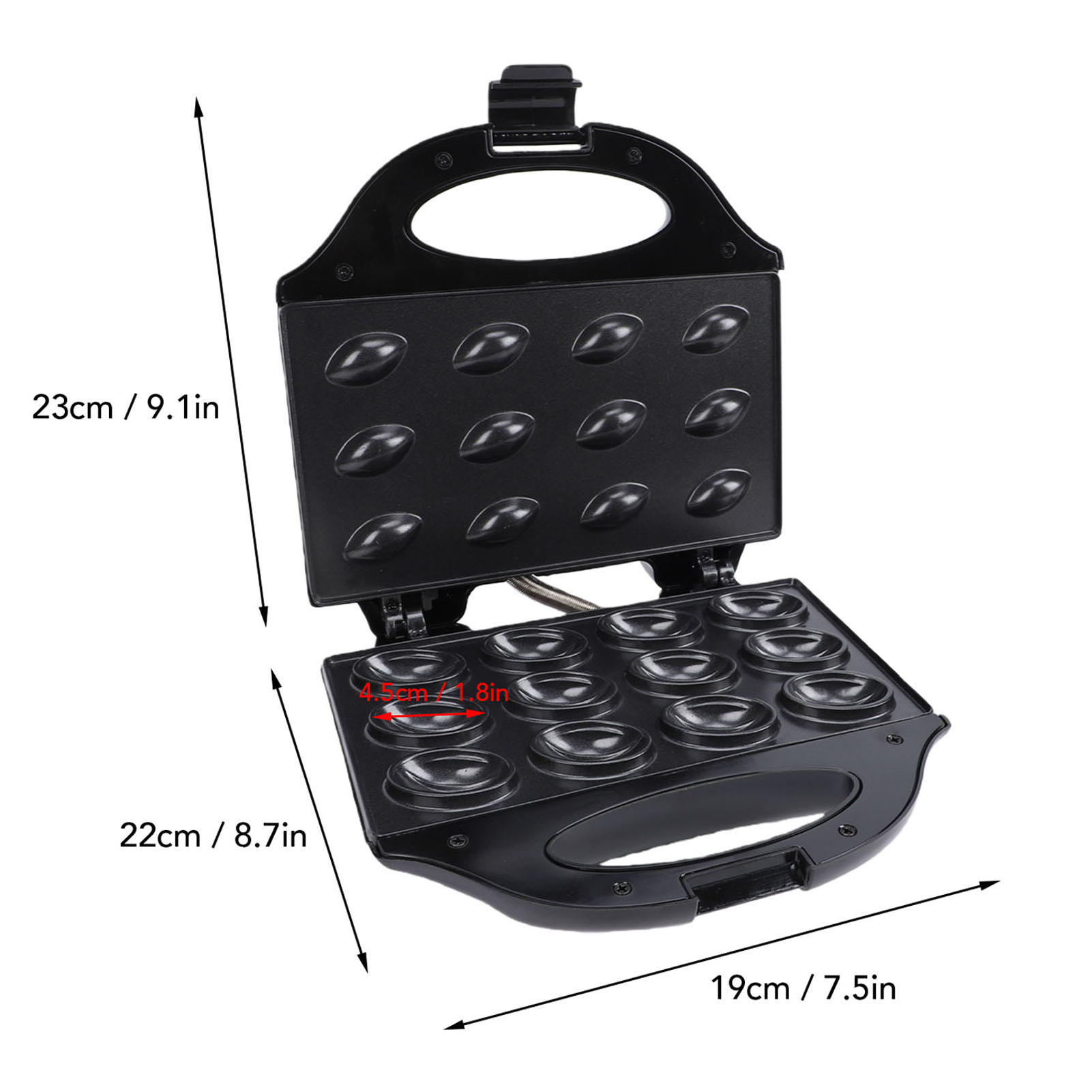 Mesin Pembuat Kue Kacang Walnu - Mini Waffle Maker Machine ulasan dan harga
