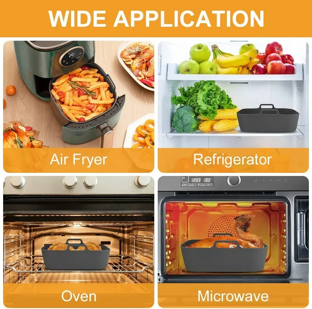 Air Fryer panci silikon tebal  - Air Fryer Silicone Pot Liner ulasan dan harga