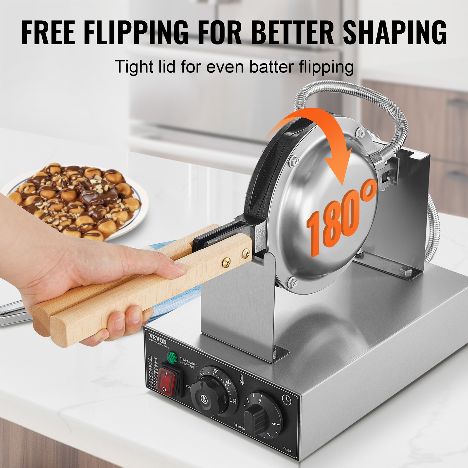 Pembuat Waffle Bubble Telur Ko - Mini Waffle Maker Machine ulasan dan harga