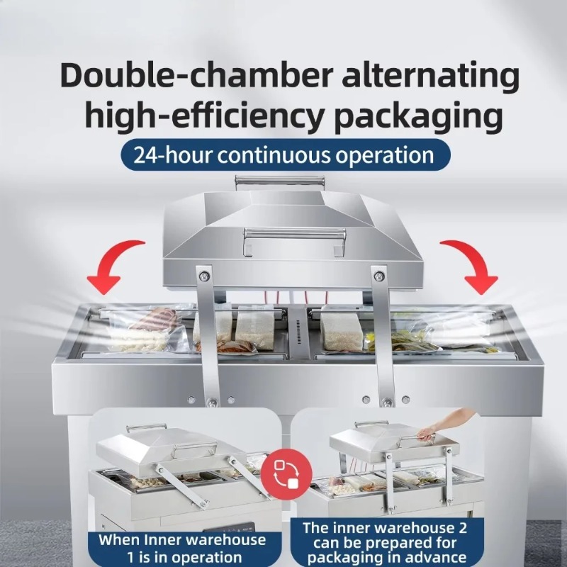 Mesin Vakum Dua Ruang Besar Ko - Food Vacuum Sealer Machine ulasan dan harga