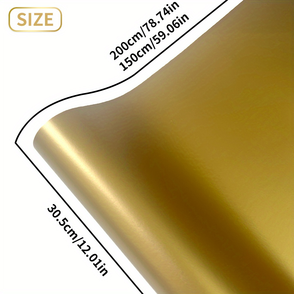 1Roll Stiker Vinyl Matte Gold  - Home Appliances ulasan dan harga